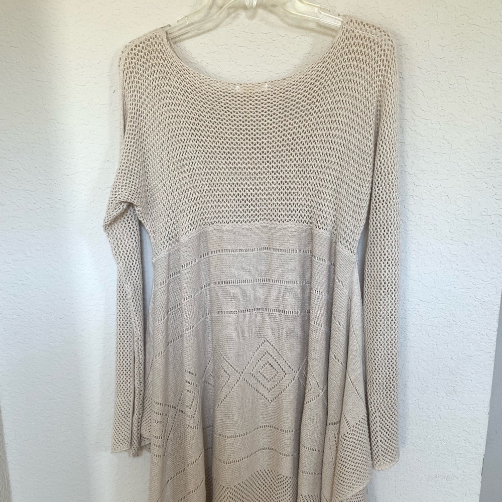 Soprano Womens Pullover Sweater Cream/Beige Size XL